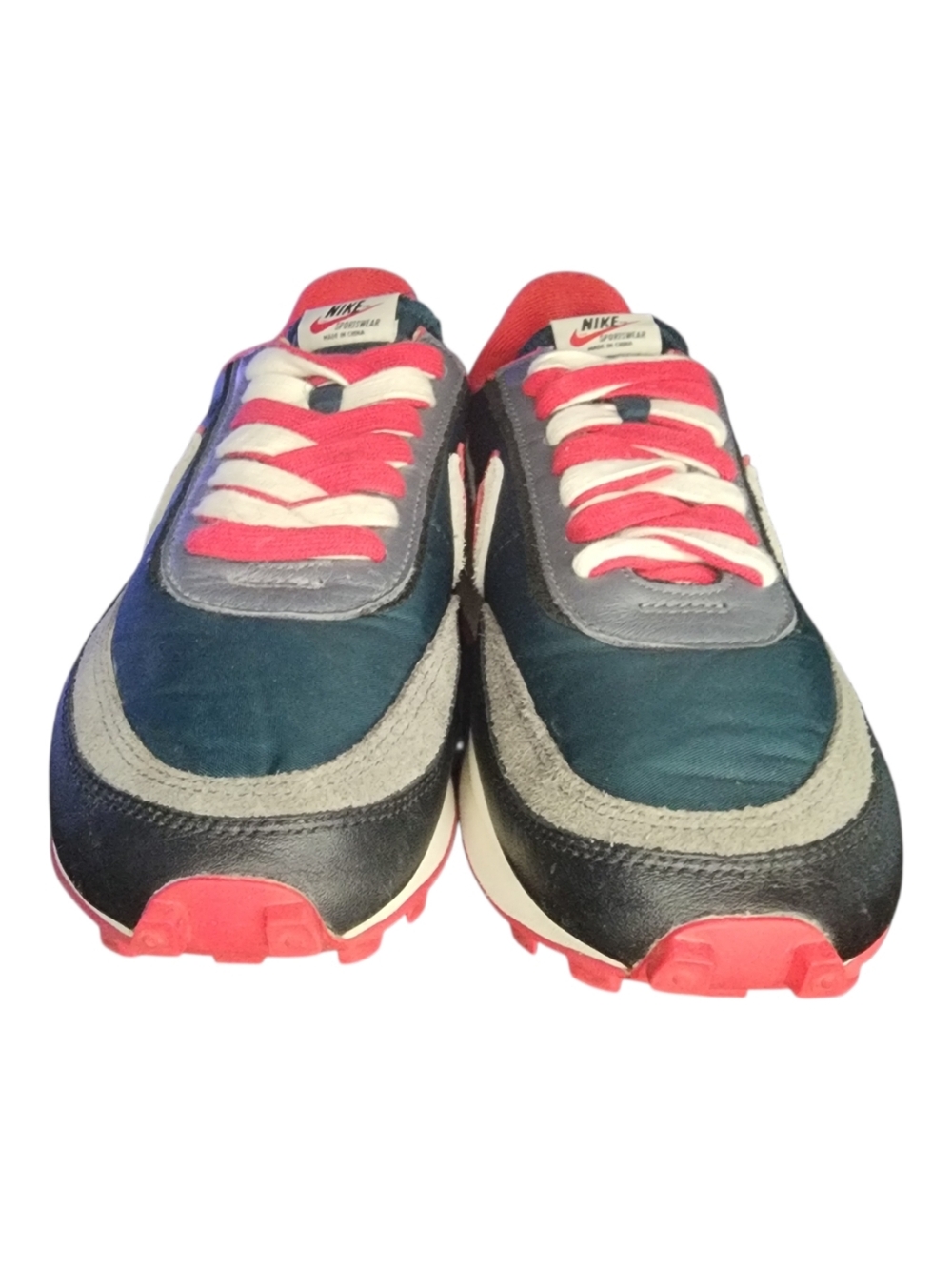 Nike x sacai x Undercover LD Waffle 'Midnight Spruce University Red', Mens 10 - Picture 4 of 10